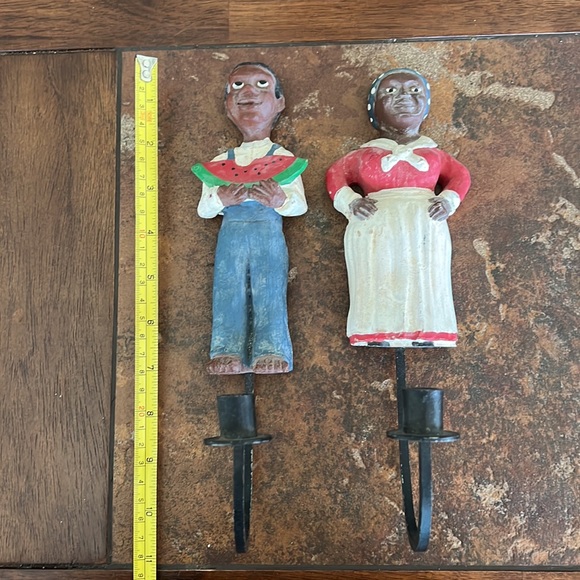 Vintage Mammy & Pappy Wall Scones / Candlestick Holders; RARE! - Picture 2 of 8